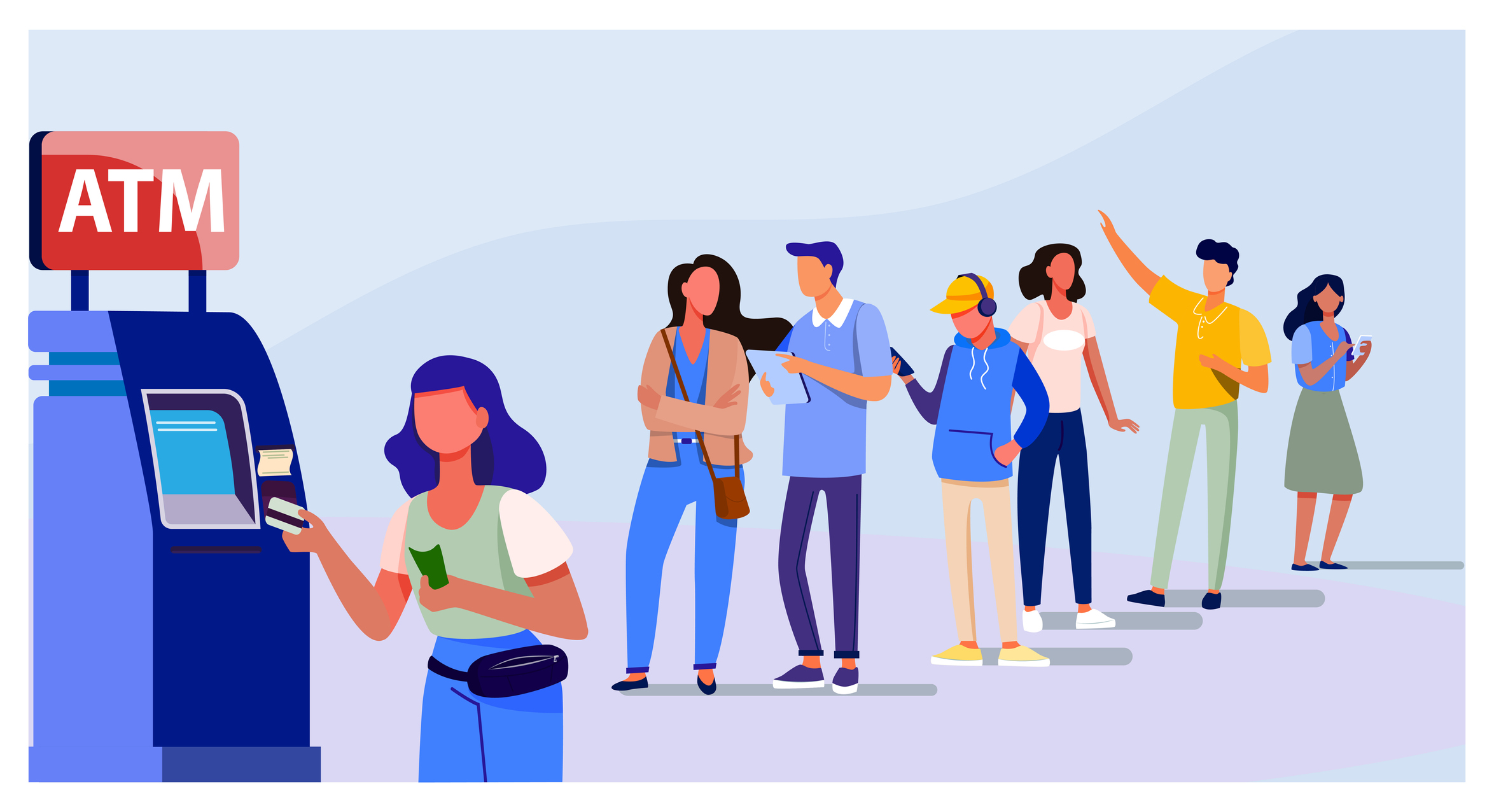 geld afhalen aan de bankautomaat